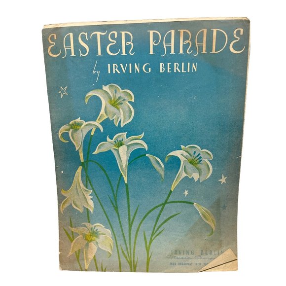 Office | Vintage Piano Sheet Music Easter Parade By Irving Berlin 1933 ...